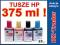 TUSZE HP 11/17/22/23/25/28/57/78 zestaw+PŁYN 375ml