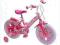 Rowerek czterokołowy pompowane koła 14'' BARBIE