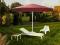 Parasol ogrodowy FLORES 3,5m + podstawa 100%PL