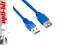 4World Kabel USB 3.0 AM-AF 5m niebieski