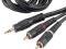 Kabel HAMA 43343 2 RCA - Jack 3.5 mm 5 m#K7