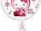 Balon foliowy Hello Kitty Winter urodziny 45 cm