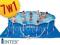 DUŻY BASEN STELAŻOWY 457x107 cm INTEX 7w1 28234