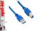 4World Kabel USB 3.0 AM-BM 2.0m niebieski