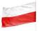 FLAGA POLSKI 90 x 50CM POLSKA FLAGI AKCESOR KIBICA