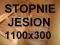 Stopnie schody 1100x300x39 trepy jesion jesionowe