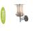 ZoneHome Srebrna ścienna latarnia IP44