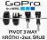 GOPRO HERO przegub pivot ramkię uchwyt + 2 śruby