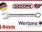 KLUCZ PŁASKO-OCZKOWY MODEL 7 - 14mm GEDORE