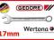 KLUCZ PŁASKO-OCZKOWY MODEL 7 - 17mm GEDORE