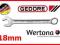 KLUCZ PŁASKO-OCZKOWY MODEL 7 - 18mm GEDORE