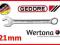 KLUCZ PŁASKO-OCZKOWY MODEL 7 - 21mm GEDORE