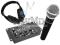 Zestaw dla DJa Mikser + Mikrofon + Słuchawki + Oka