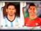 2014 WORLD CUP BRAZIL 2 NAKLEJKI RONALDO+MESSI
