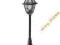 LAMPA OGRODOWA stojąca Witraż K 5002/2 N antyk S0