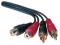 Kabel przedl.2x RCA M/F 1.5M F8V3092cp1.5M