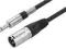 Kabel audio symetryczny MONACOR 2 m XLR-jack