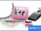 FREZARKA JD500 PINK+ZESTAW FREZÓW DO MANICURE