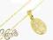 NOWY ZŁOTY KOMPLET ŁAŃCUSZEK Z MEDALIKIEM pr.333