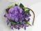 Ślubna opaska fascynator stroik ślub / fiolet