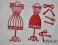 scrapki zestaw sukienka