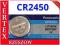 BATERIA LITOWA GUZIKOWA PANASONIC 3V CR2450 2450