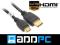 Kabel Przewód mini HDMI 1.4v GOLD 1,8m Ethernet