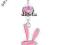 KOLCZYK DO PĘPKA RÓŻOWY KRÓLICZEK