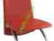 Krzesło metalowe H-59 alu czerwone SIGNAL 48H