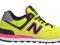 NEW BALANCE WL574WGK Ostro Żółte Różowe 36