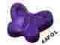 4AFOL 2x LEGO Dark Purple Hair Decoration 93080i