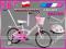 POLSKI ROWEREK 16 DLA DZIEWCZYNKI ROWER + KASK+KIJ