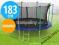 TRAMPOLINA OGRODOWA Z SIATKĄ 183CM (6FT) PRO + DRA