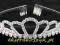 licytuj~EKSTRA~K1137 Diadem... opaska*QUEEN*silver