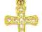 ZŁOTY KRZYŻYK  Z CYRKONIAMI pr.333 FIRMA GOLDEN