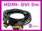 TV10 KABEL DVI-HDMI DVI-HDMI M/M 5M 5 M FULL HD