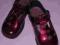 PANTOFLE LAKIERKI BORDOWE CLARKS 8/26 WKŁ.14,5