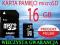 KARTA microSD 16 GB DO  APARAT FOTOGRAFICZNY