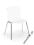 KRZESLO K 160 BIAŁE CHROM NEW DESIGN LEKKIE
