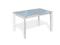 Stół szklany rozkładany SLR-120M mleczny mat/biały