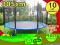 PROFESJONALNA TRAMPOLINA 305 CM, SIATKA, DRABINKA