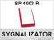SYGNALIZATOR ZEWNĘTRZNY SP-4003 R AKUSTYCZNO-OPTY