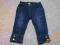 Mayoral 80 12m śliczne 3/4 nowe jeans