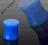 TUNELE PLUGI NIEBIESKI UV AKRYLOWY PLUG 10 mm