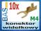 Konektor widełkowy M4 _ 10 sztuk