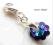 SWAROVSKI FLOWER HELIOTROPE CHARMS ZAWIESZKA ~ NEW