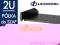 2U - UNIWERSALNA półka gł. 350mm do szaf RACK 19''