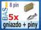 Gniazdo HU 8pin + piny _ 5 sztuk