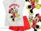 DISNEY MYSZKA MINNIE MOUSE PIŻAMA BIAŁA 128 B877