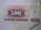 500  Dinarów  Bośnia Hercegowina 1992 UNC